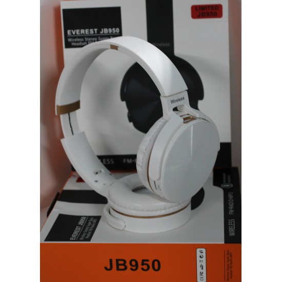 AURICULAR JB950 SEM FIO STEREO COM BLUETOOTH BAIXO EXTRA COR BRANCO